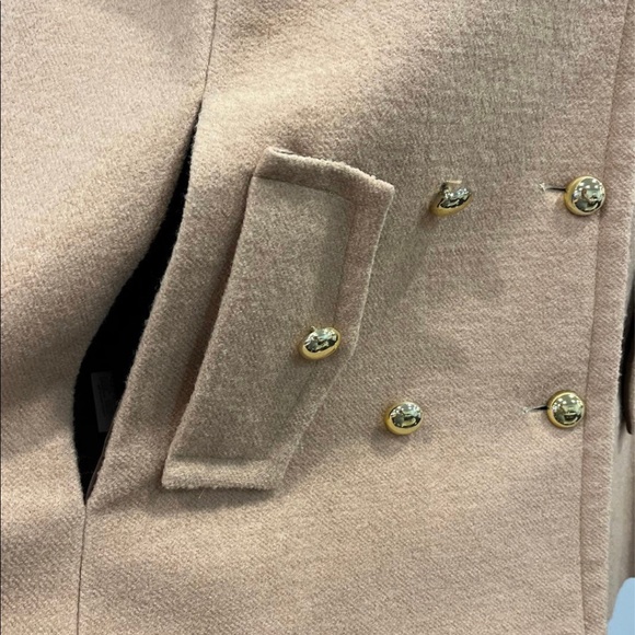 CAPE COAT CAMEL COLOR - Picture 5 of 11